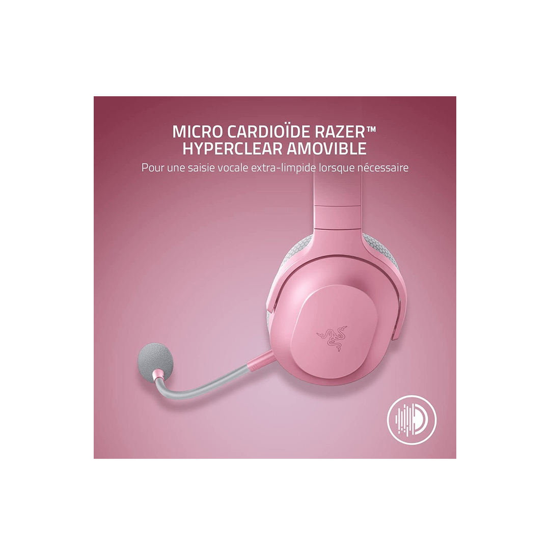 Razer Barracuda X - Wireless Multi-Platform Gaming and Mobile Over Ear Headset - Quartz Pink in Qatar Razer Barracuda X - Wireless Multi-Platform Gaming and Mobile Over Ear Headset - Quartz Pink in Qatar